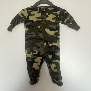 Gerber Camo Green Boys Newborn Sleeper with Footies